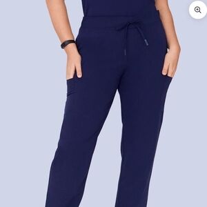 Mandala Womens Cargo Navy Scrub Pants